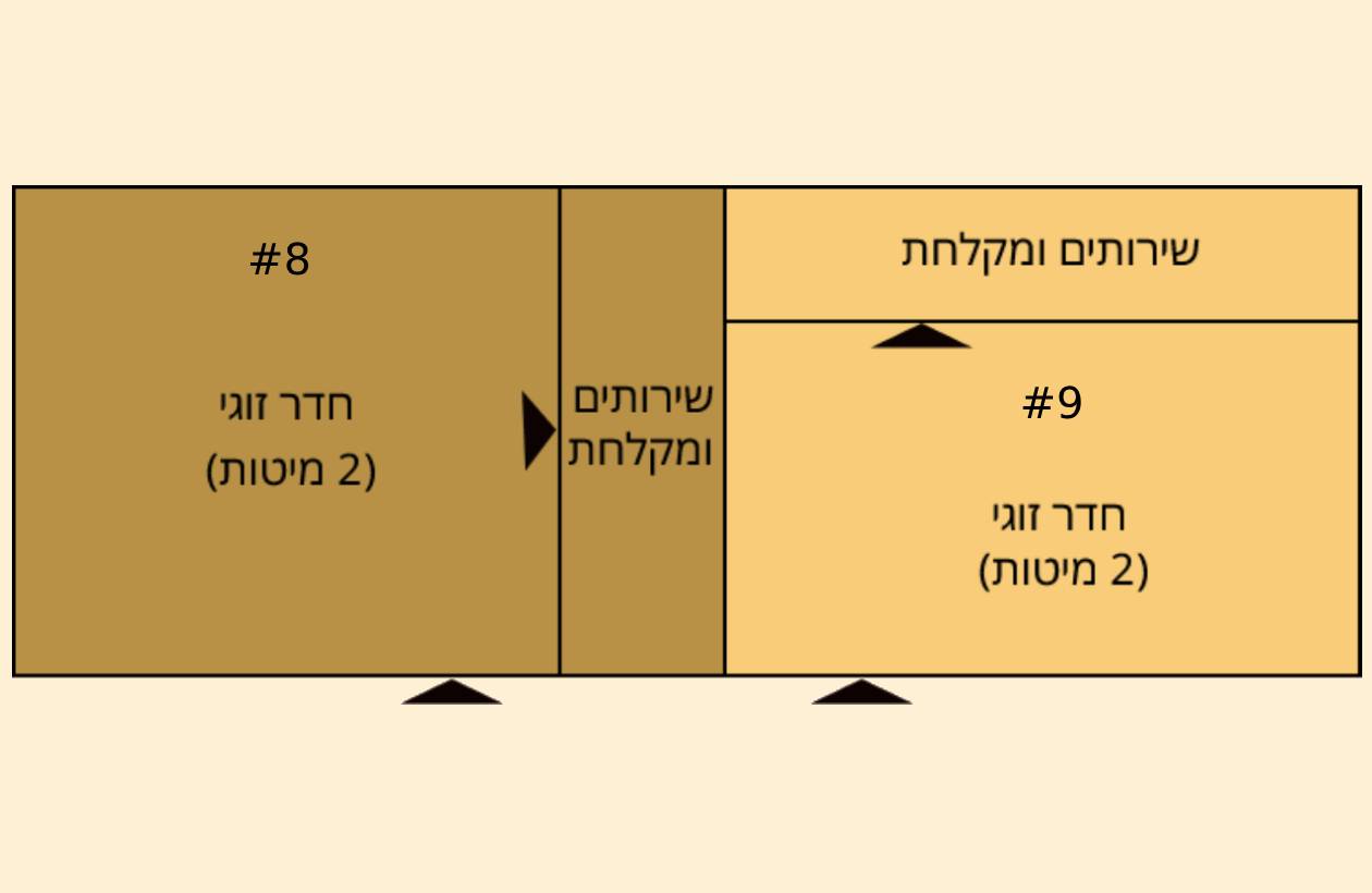 2 Standalone Twin Rooms Blueprint