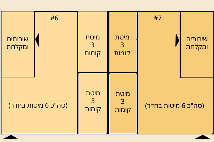 2 Standalone Twin Rooms Blueprint
